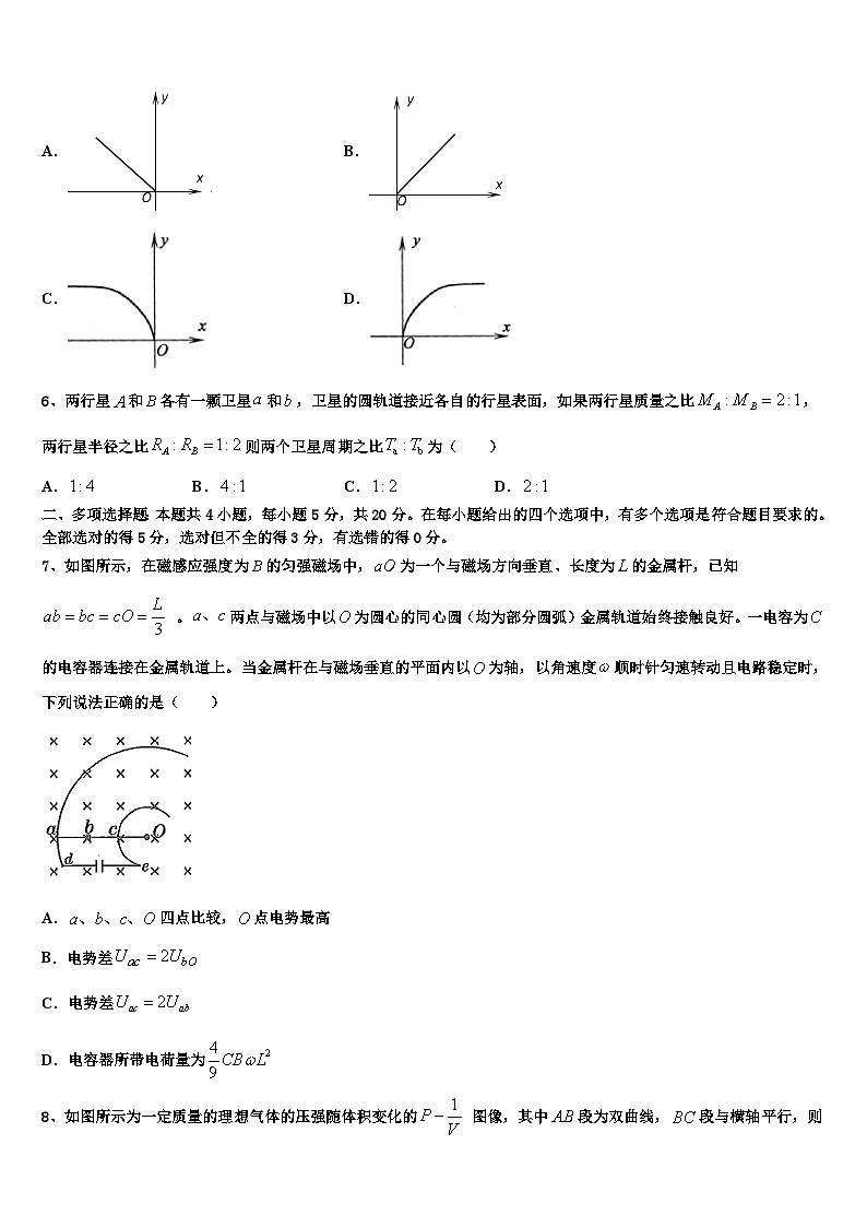 2026届云南省腾冲市第一中学高三二诊模拟考试物理试卷含解析第3页