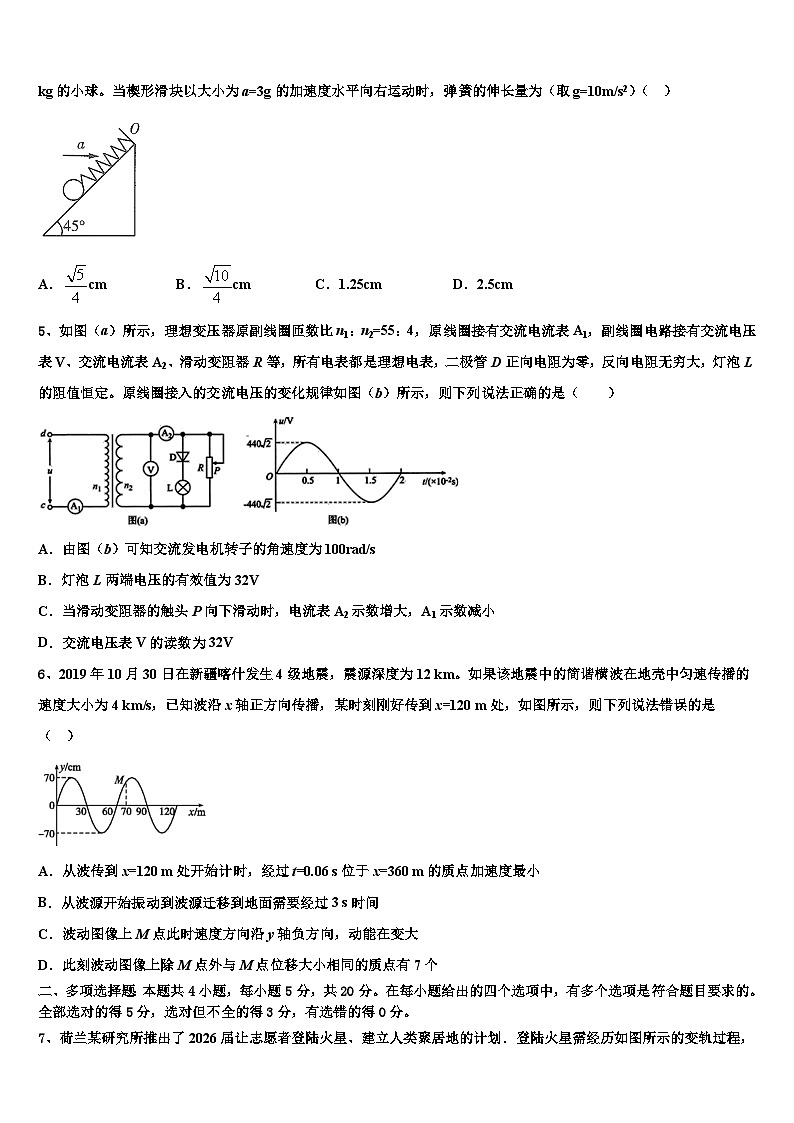 2026届枣庄市重点中学高考仿真卷物理试题含解析第2页
