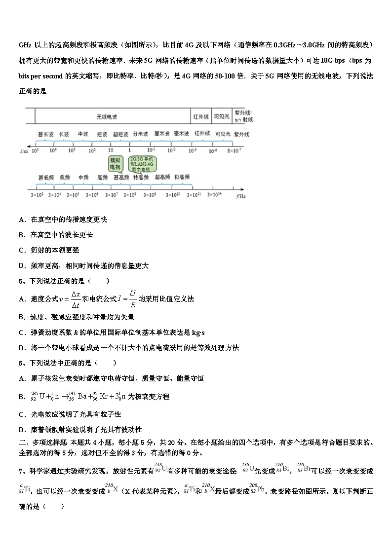 2026届云南省玉溪市江川一中高三下第一次测试物理试题含解析第2页