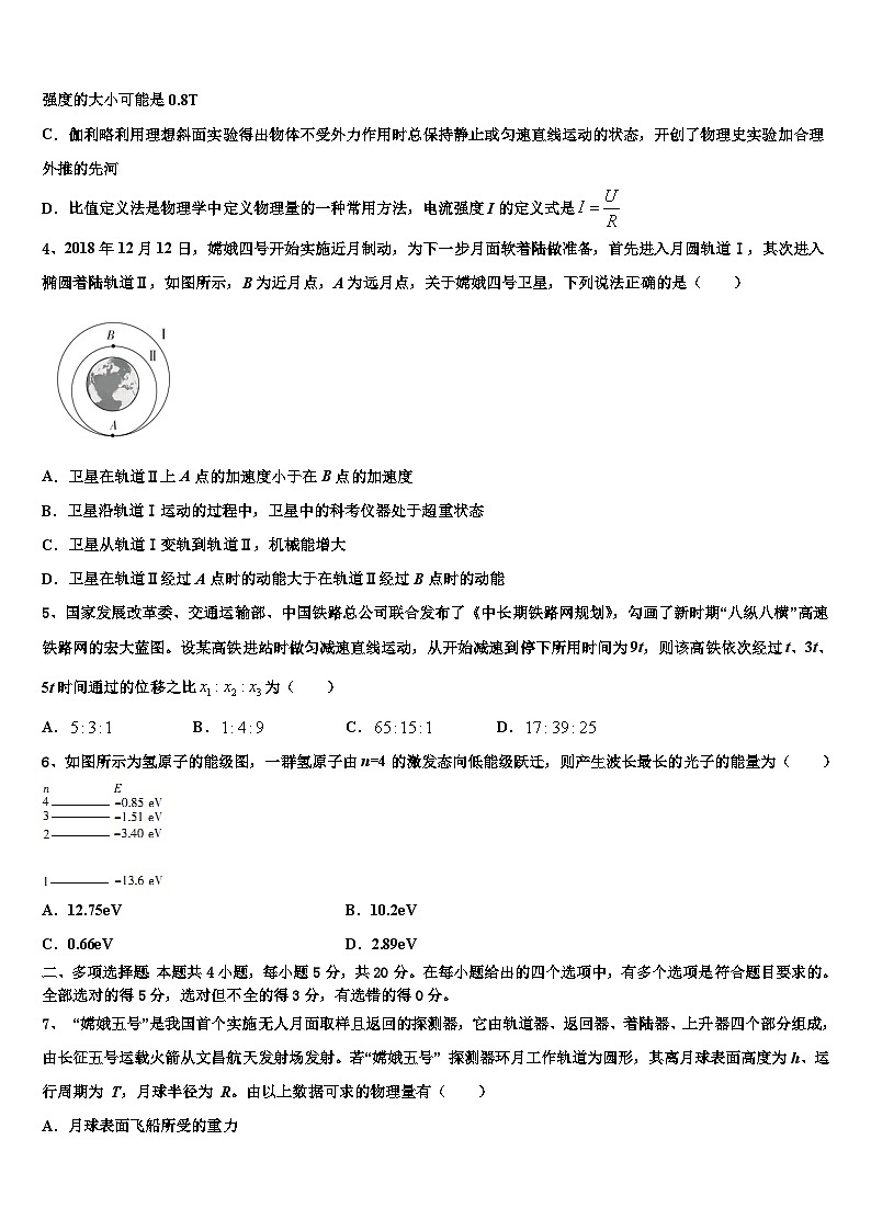 2026届云南省玉溪市通海一中高三第五次模拟考试物理试卷含解析第2页