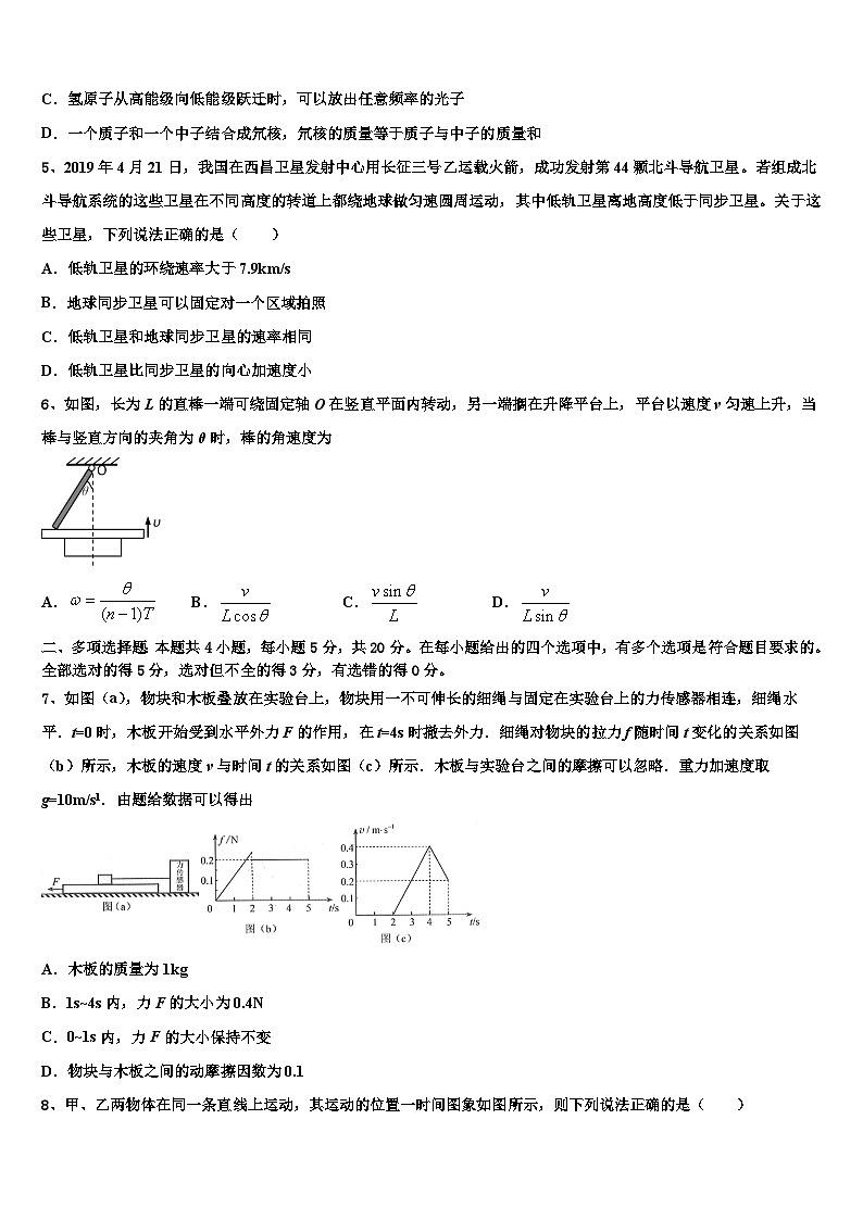 2026届云南师范大学附属中学高三（最后冲刺）物理试卷含解析第2页