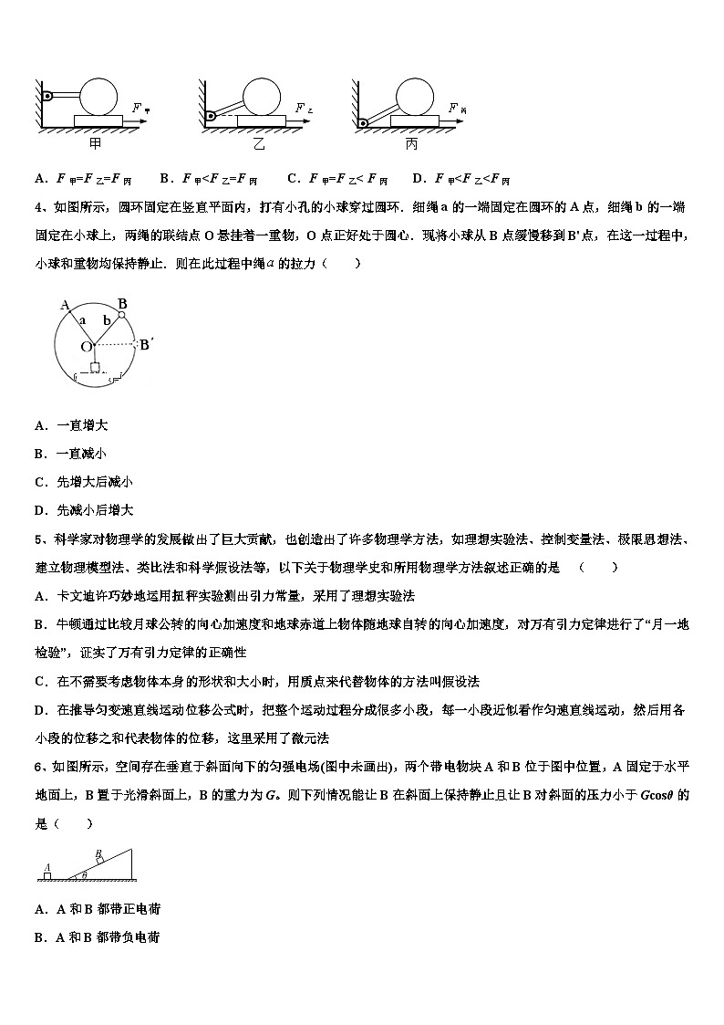 2026届云南省绿春县一中高三下学期第六次检测物理试卷含解析第2页