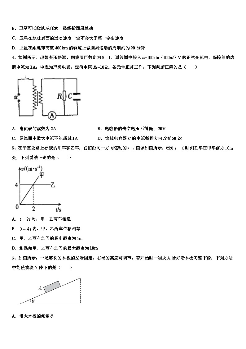 2026届云南省巧家县第三中学高三最后一模物理试题含解析第2页