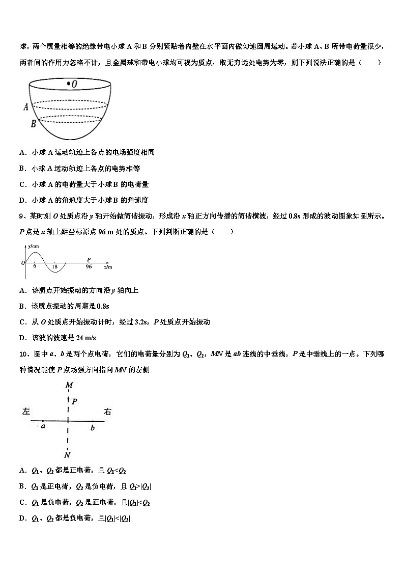 2026届云南省福贡县一中高三冲刺模拟物理试卷含解析第3页