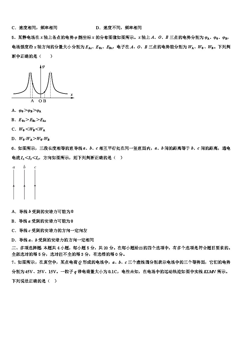2026届云南省德宏州梁河县第一中学高三下学期联合考试物理试题含解析第2页