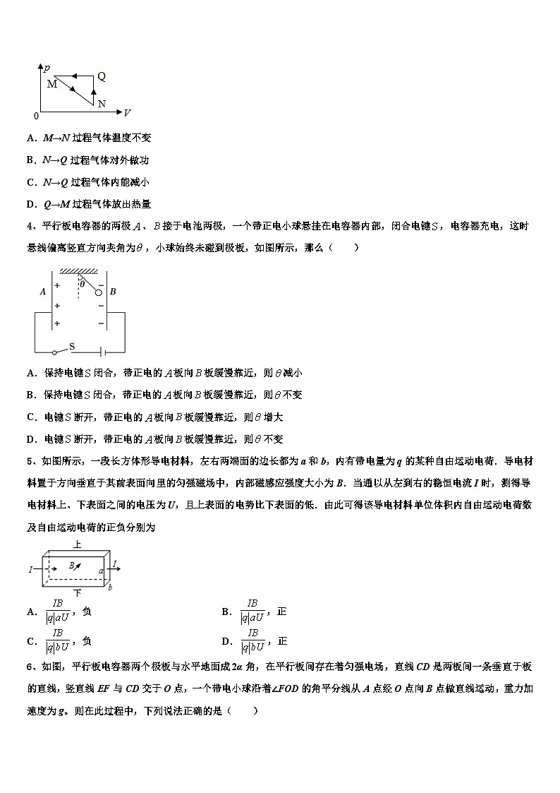 2026届云南省昆明市官渡区第一中学高三第二次调研物理试卷含解析第2页