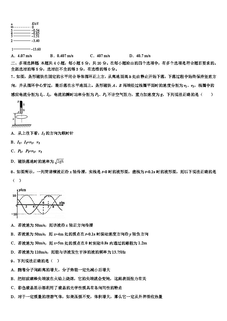 2026届长沙市雅礼中学高考物理必刷试卷含解析第3页