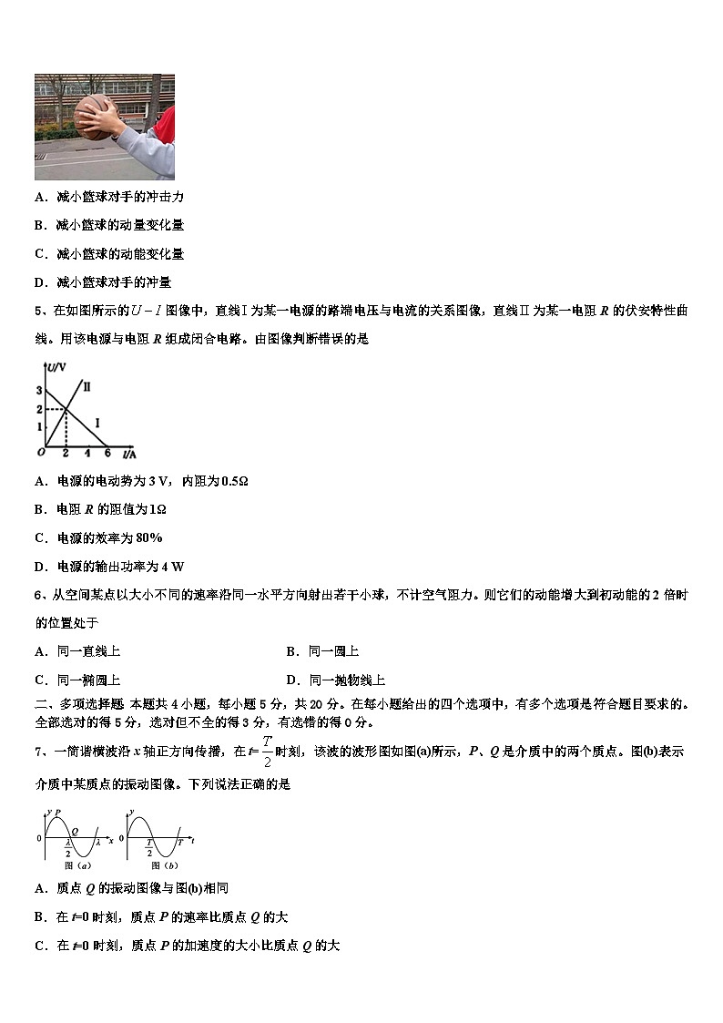 2026届浙江省瑞安八校高考压轴卷物理试卷含解析第2页