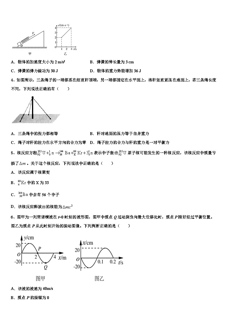 2026届浙江省宁波市“十校”高考物理押题试卷含解析第2页