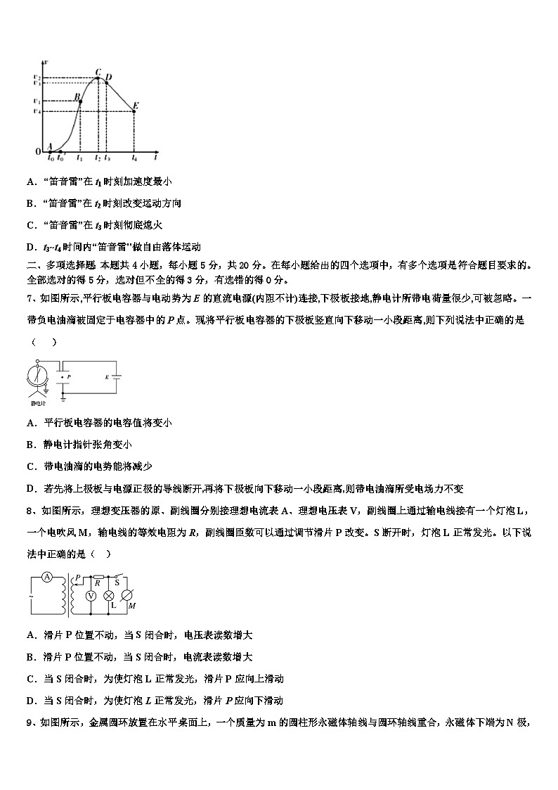 2026届浙江省宁波市慈溪市高考考前提分物理仿真卷含解析第3页