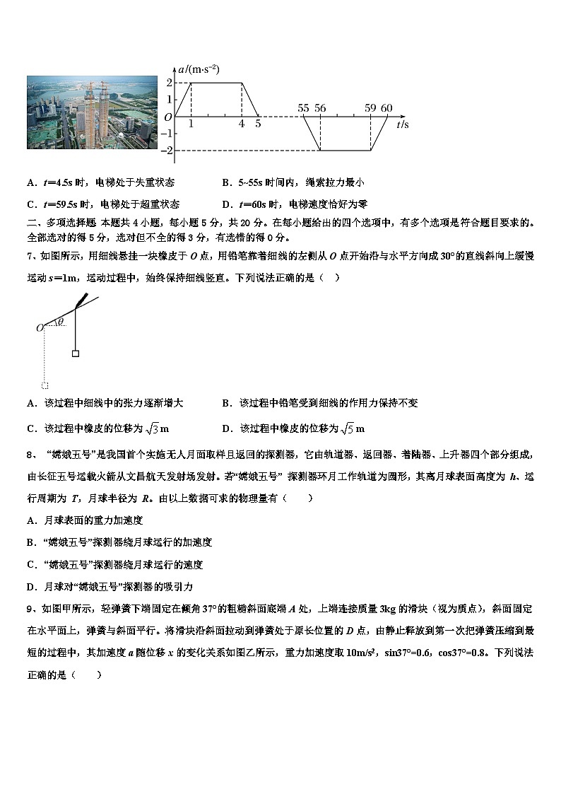 2026届浙江省嘉兴市高中名校高考考前提分物理仿真卷含解析第3页