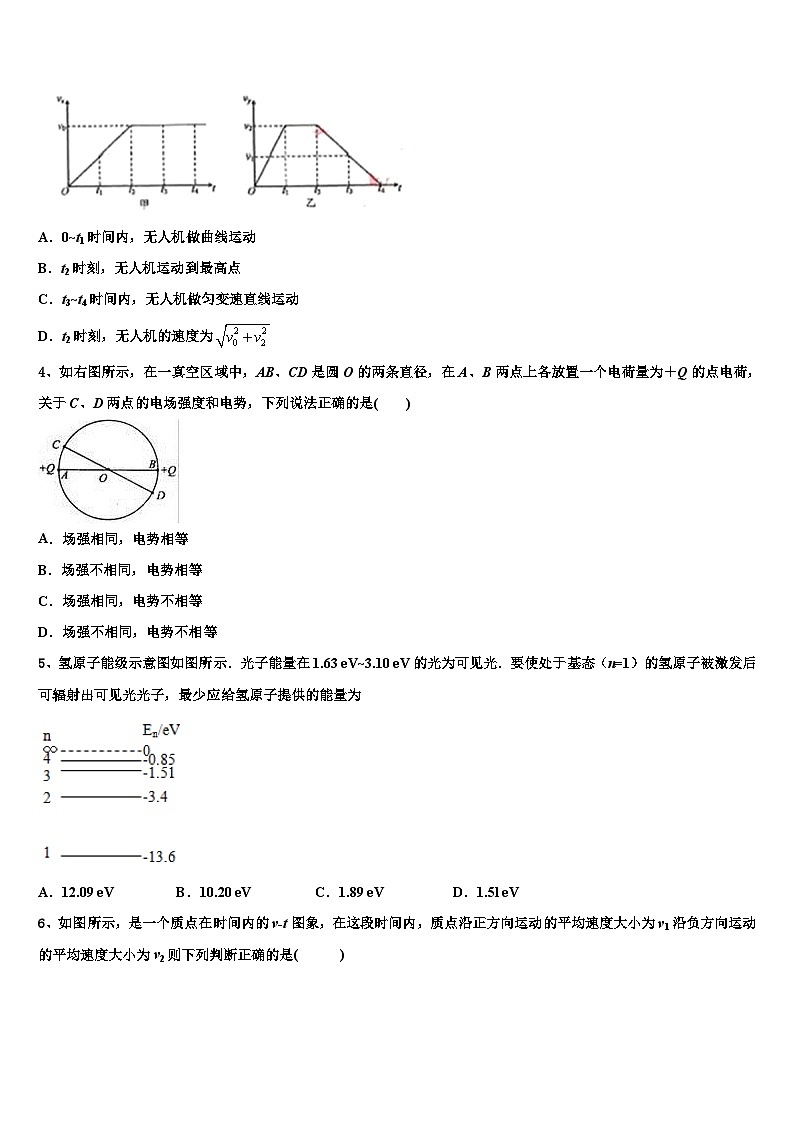 2026届浙江省金华市江南中学高考物理一模试卷含解析第2页