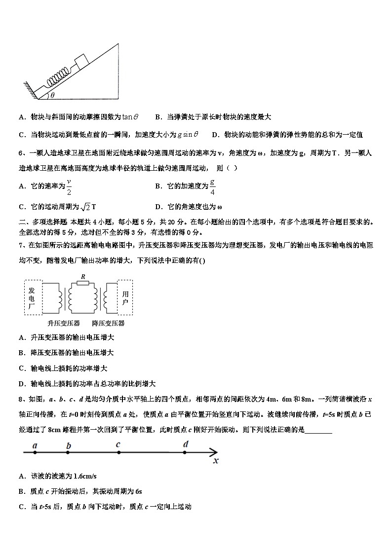 2026届浙江省教育绿色评价联盟高三一诊考试物理试卷含解析第3页