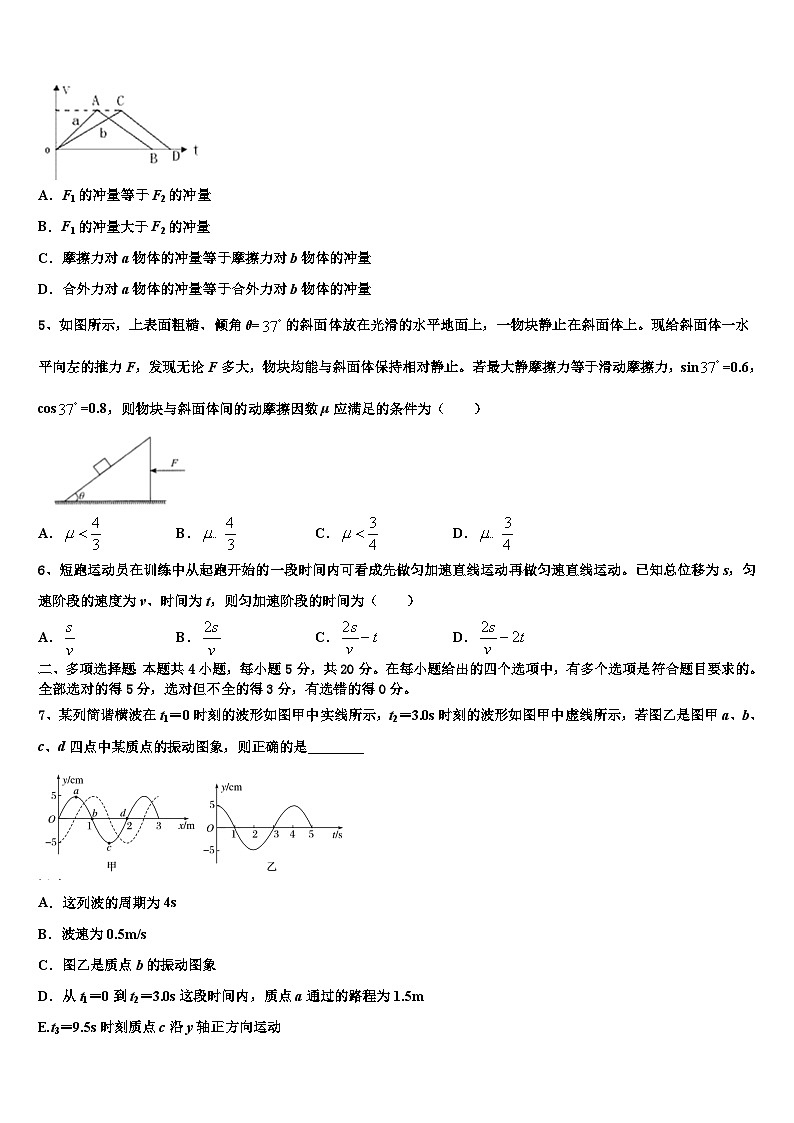 2026届浙江省建德市新安江中学高三第六次模拟考试物理试卷含解析第2页