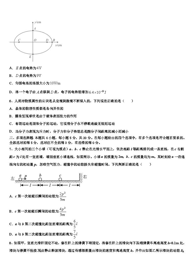 2026届浙江省湖州市高三第二次联考物理试卷含解析第3页