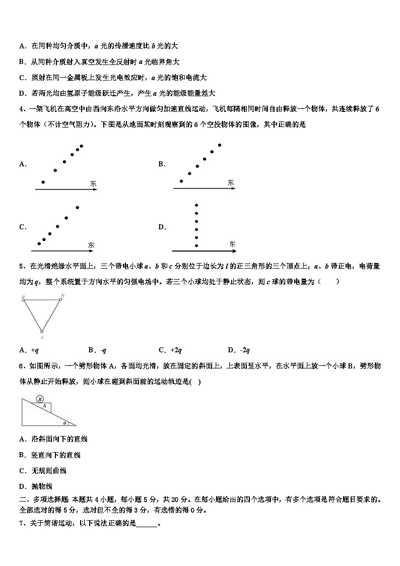 2026届浙江省柯桥中学高三第二次诊断性检测物理试卷含解析第2页