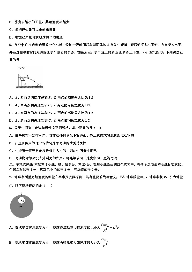 2026届浙江省杭州市杭州第二中学高三下第一次测试物理试题含解析第2页