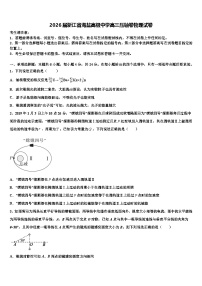 2026届浙江省海盐高级中学高三压轴卷物理试卷含解析