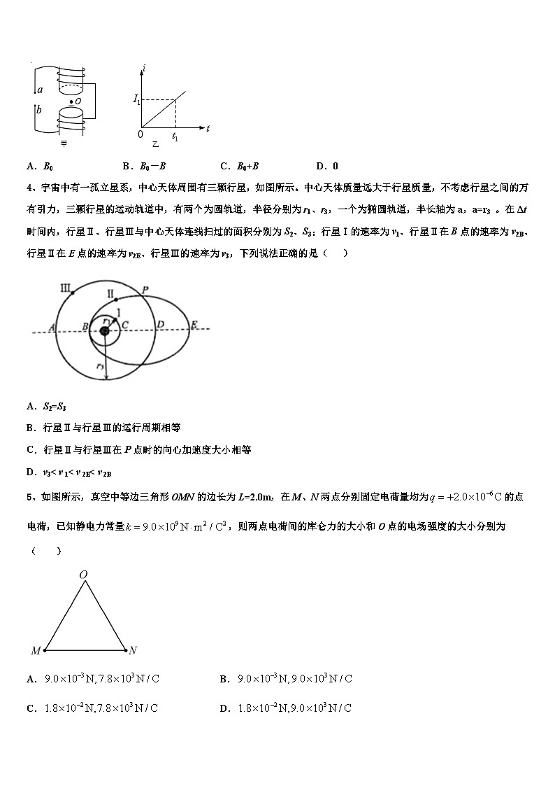 2026届浙江省慈溪中学高三第四次模拟考试物理试卷含解析第2页
