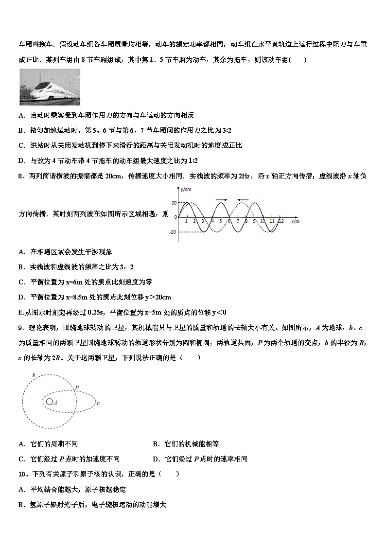 2026届浙江省普通高校高三二诊模拟考试物理试卷含解析第3页