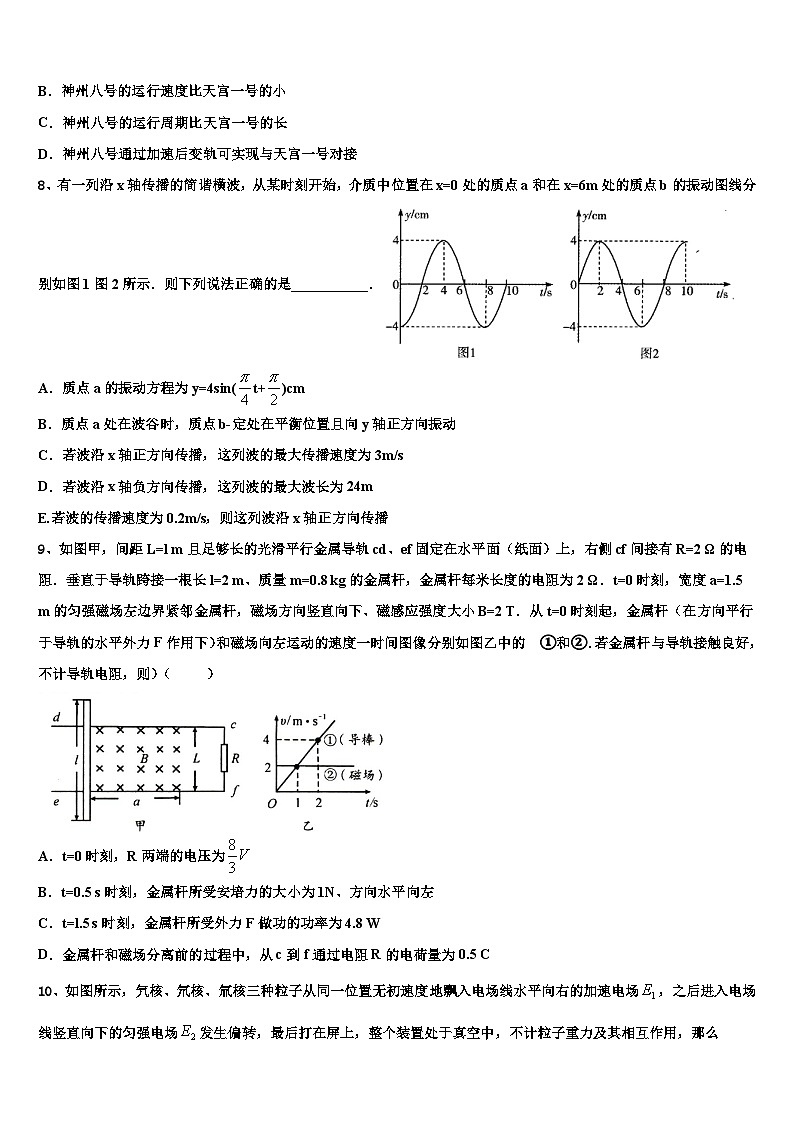 2026届浙江宁波市北仑区高三第一次调研测试物理试卷含解析第3页