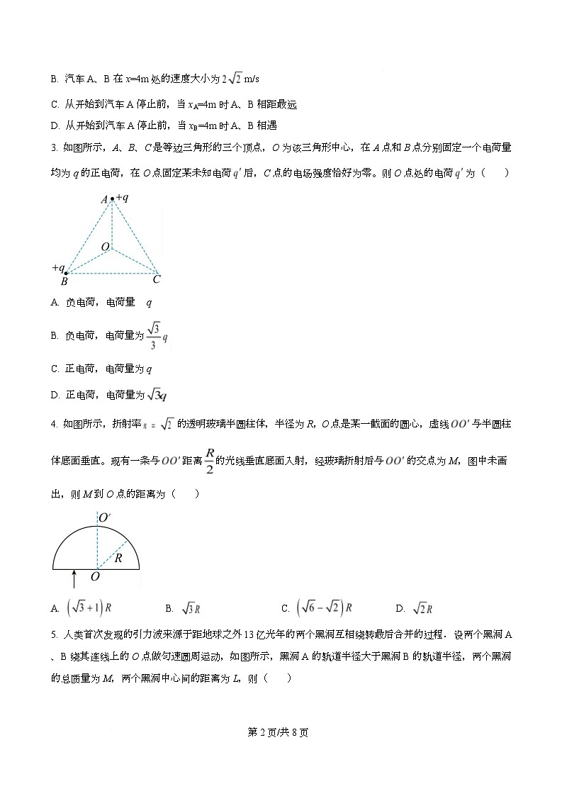 湖北省随州市六校2026届高三下学期一模物理试题（原卷版）第2页