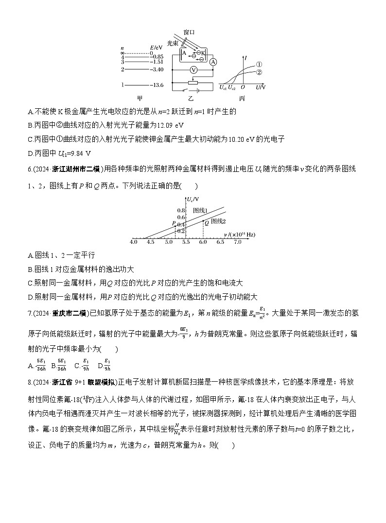 2026步步高-高三大二轮专题复习物理习题_热点18　近代物理（含解析）第2页