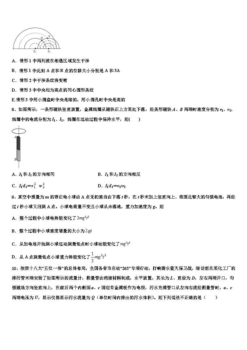 2026届浙江省温州市九校高考仿真卷物理试卷含解析第3页