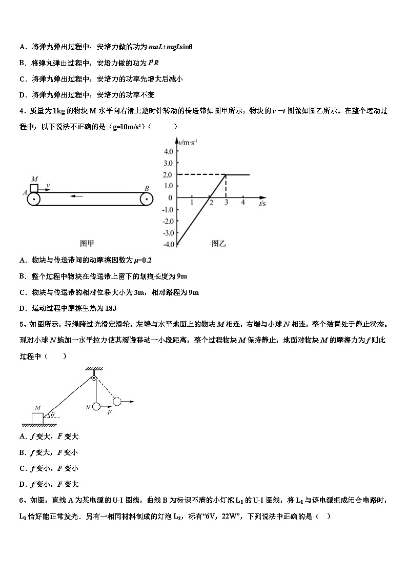 2026届正定中学高三第一次模拟考试物理试卷含解析第2页