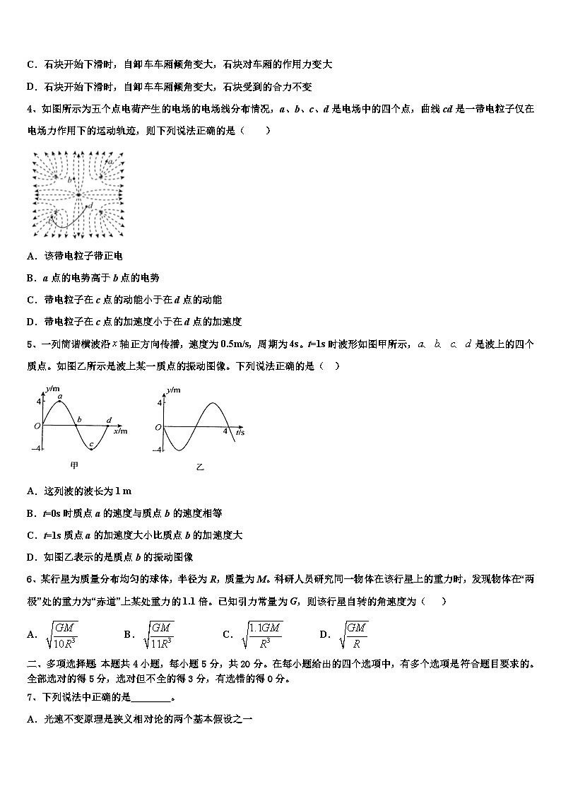2026届重庆市第十一中学高考冲刺押题（最后一卷）物理试卷含解析第2页