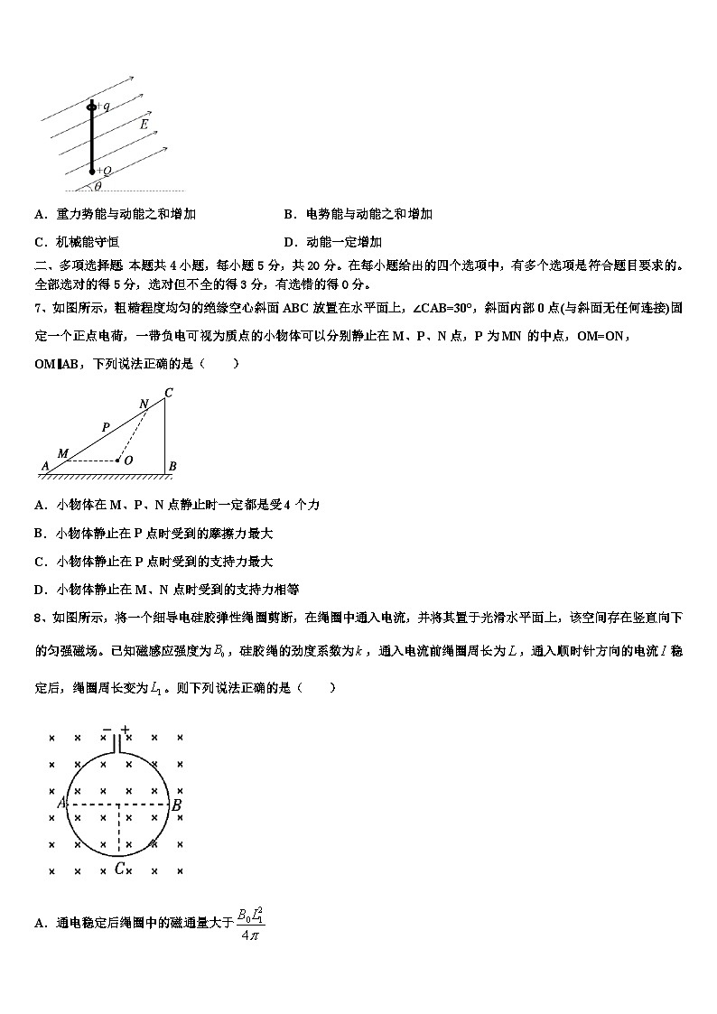 2026届重庆市大学城第一中学高考考前模拟物理试题含解析第3页