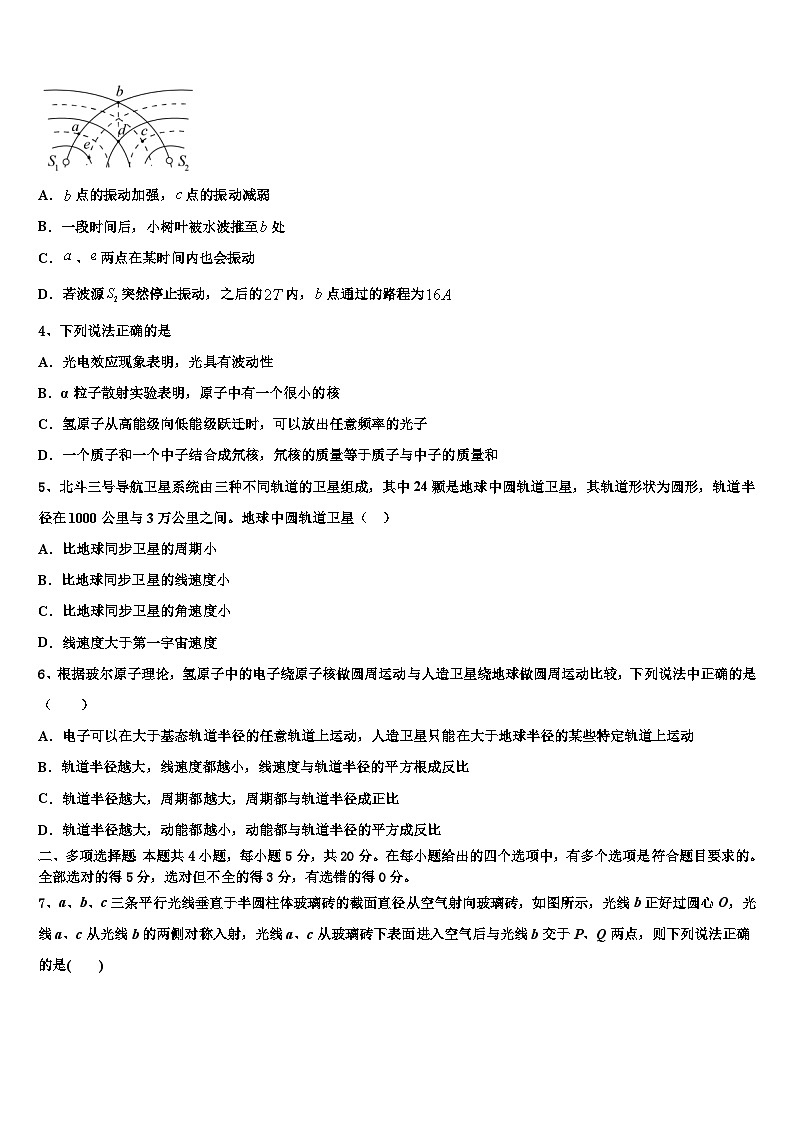 2026届中学高三第五次模拟考试物理试卷含解析第2页