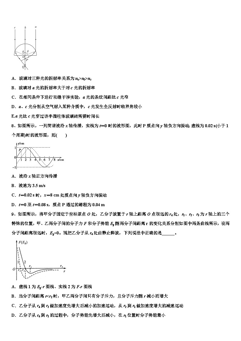 2026届中学高三第五次模拟考试物理试卷含解析第3页