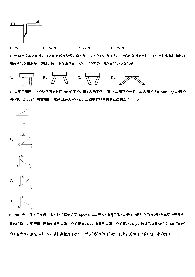 2026届重庆高三下第一次测试物理试题含解析第2页