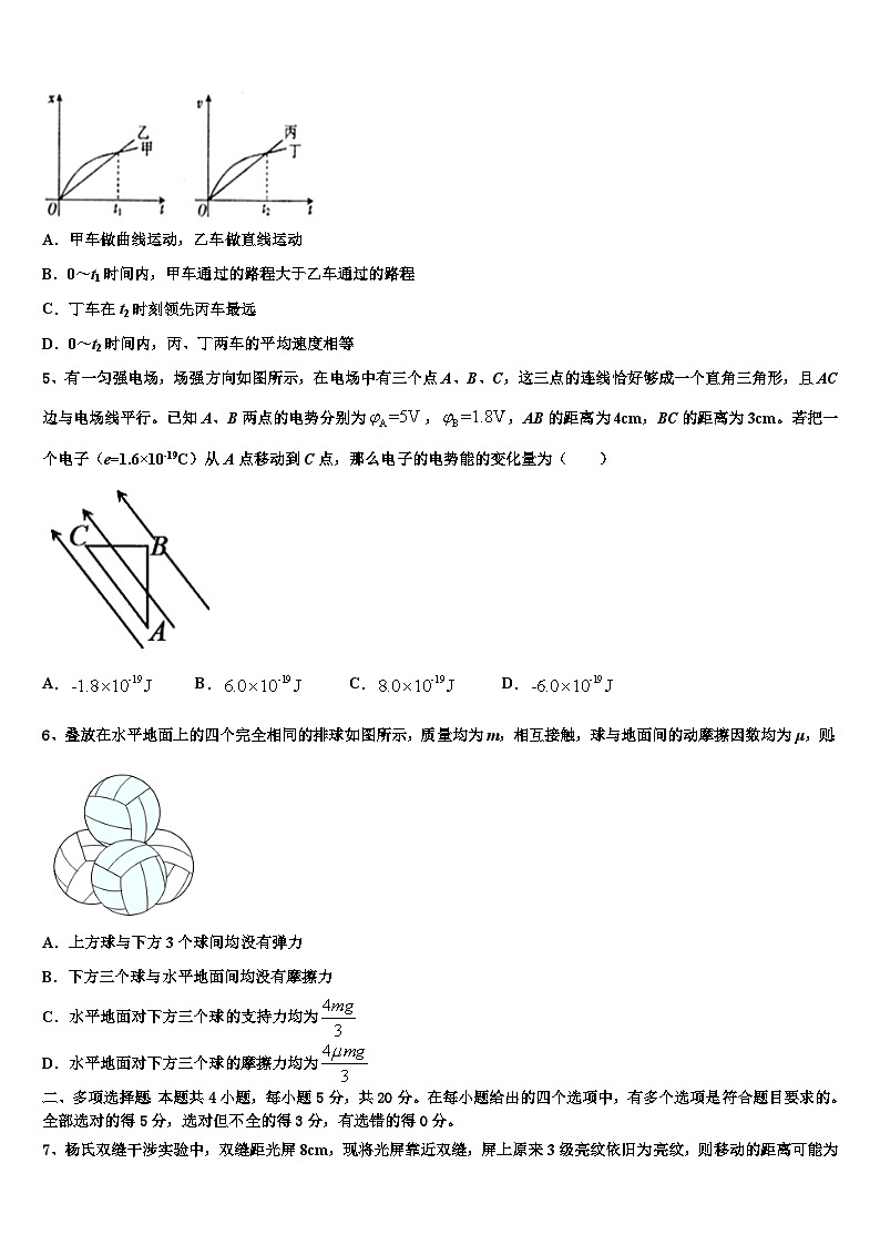 2026届浙江省舟山市第一初级中学高三下学期联合考试物理试题含解析第2页
