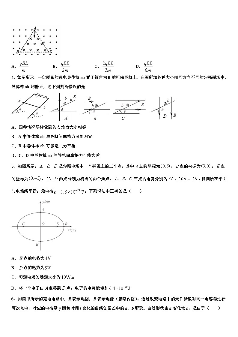 2026届浙江省学军中学高三六校第一次联考物理试卷含解析第2页
