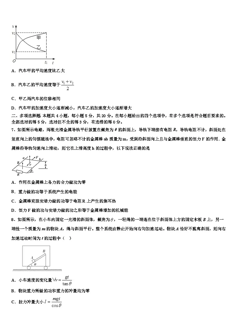 2026届重庆市高考物理倒计时模拟卷含解析第3页