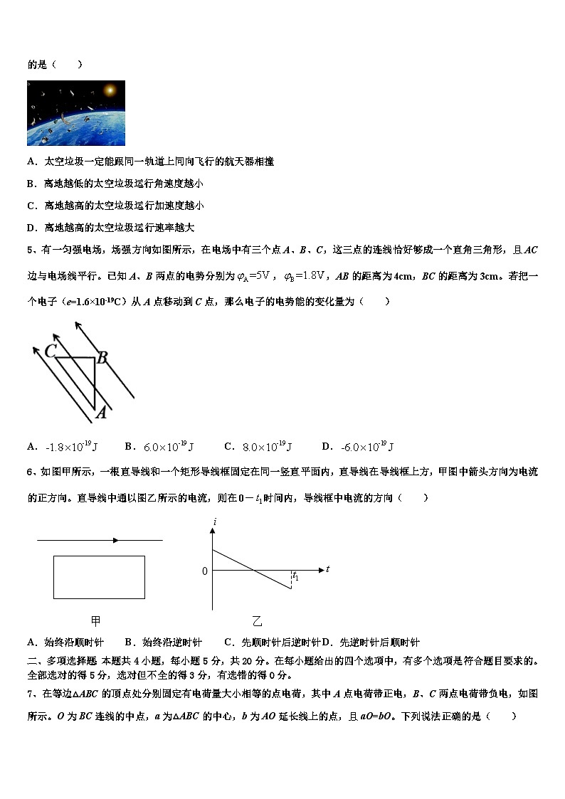 2026届株洲市重点中学高三（最后冲刺）物理试卷含解析第2页