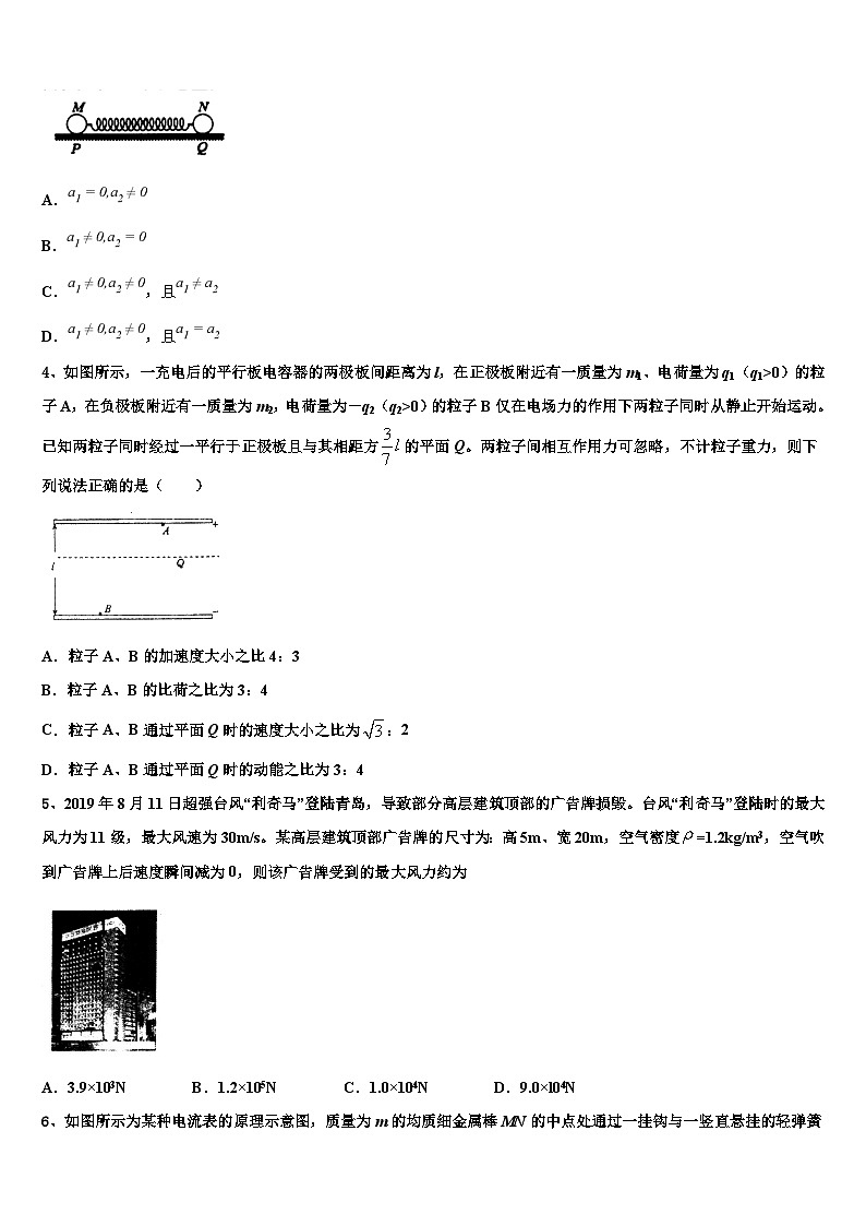 2026届重庆市普通高中高三最后一卷物理试卷含解析第2页
