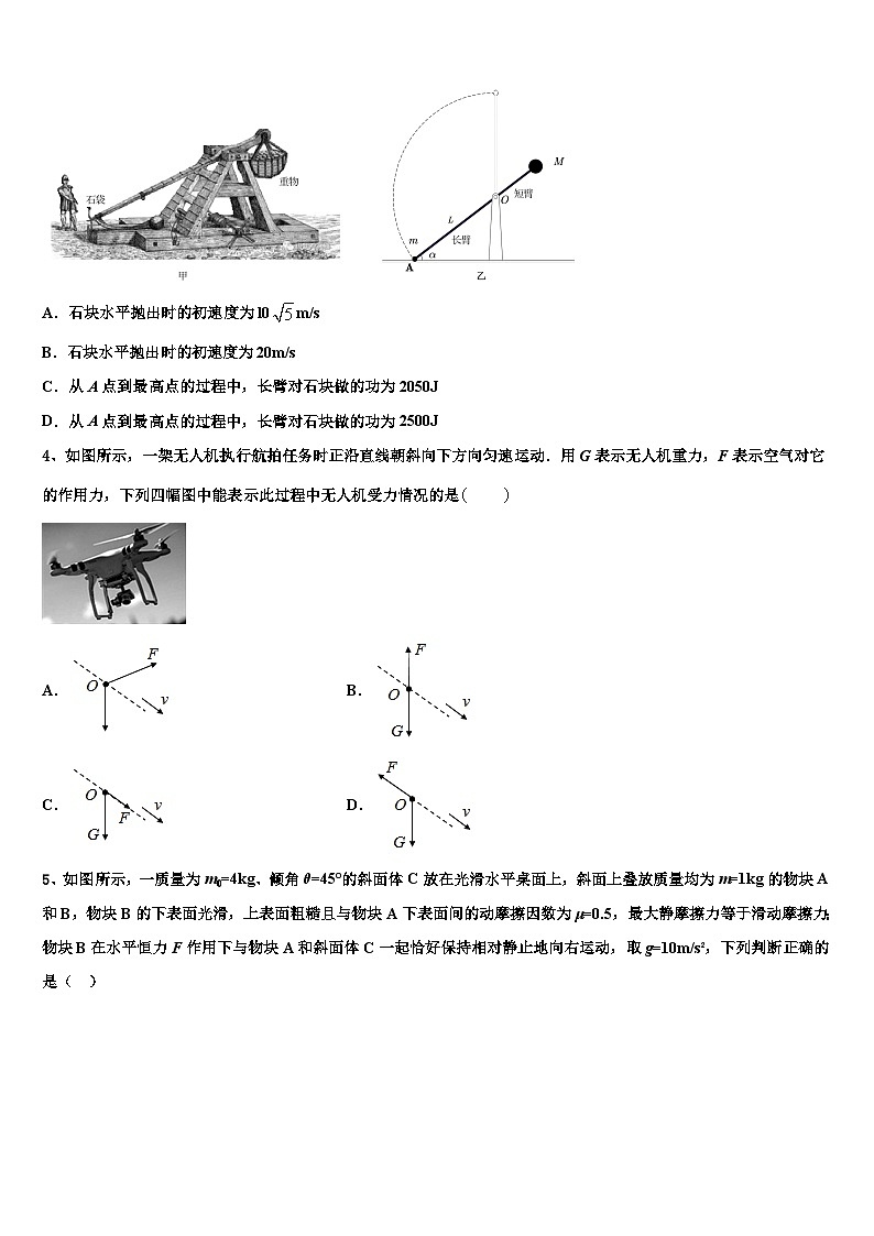 2026届重庆市重庆市第一中学高考物理五模试卷含解析第2页