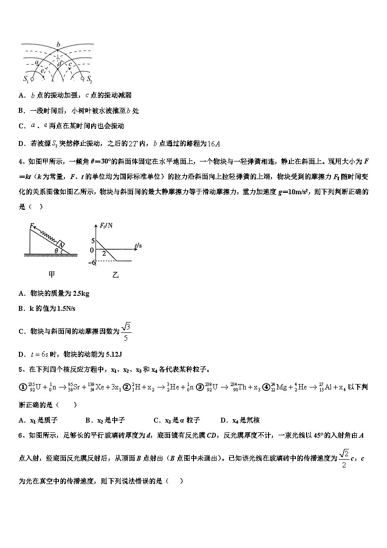 2026届重庆西南大学附中高考考前模拟物理试题含解析第2页