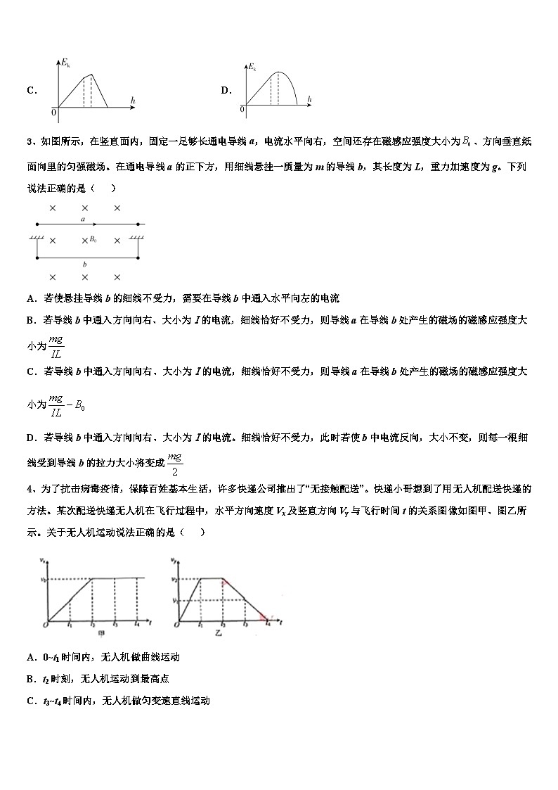 安徽阜阳市临泉县第一中学2026届高考仿真模拟物理试卷含解析第2页