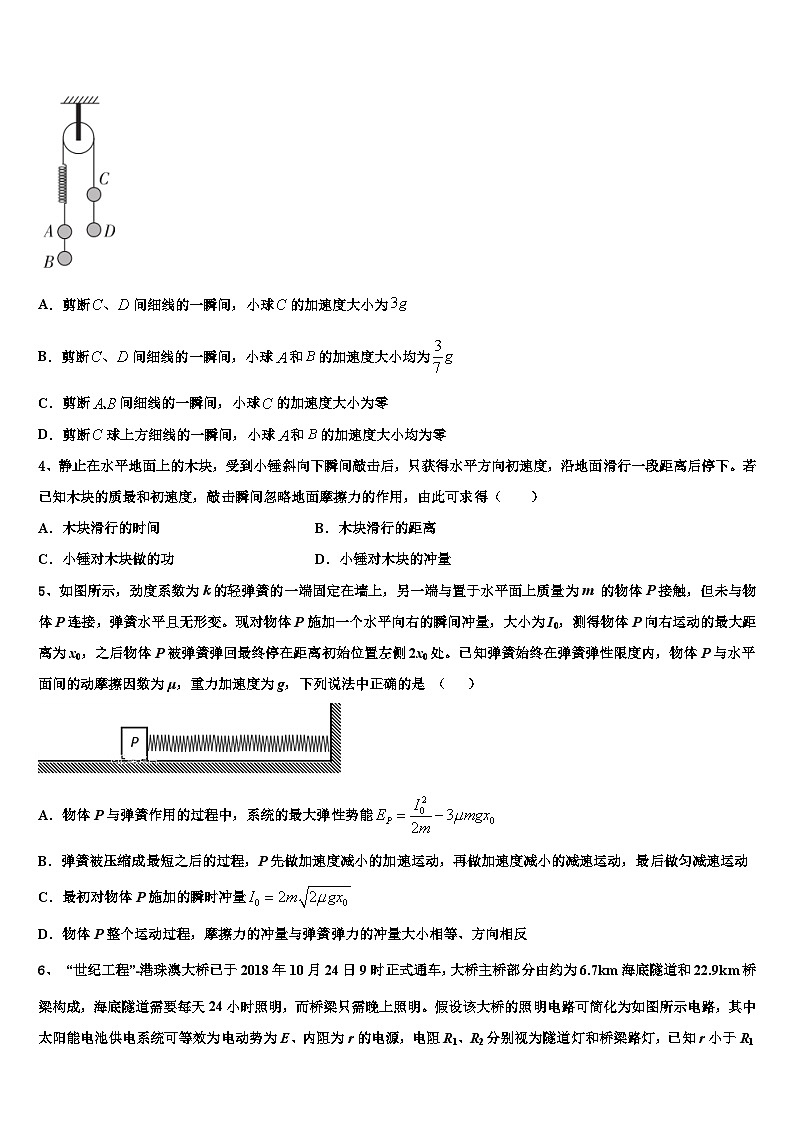 安徽等省全国名校2026届高考适应性考试物理试卷含解析第2页