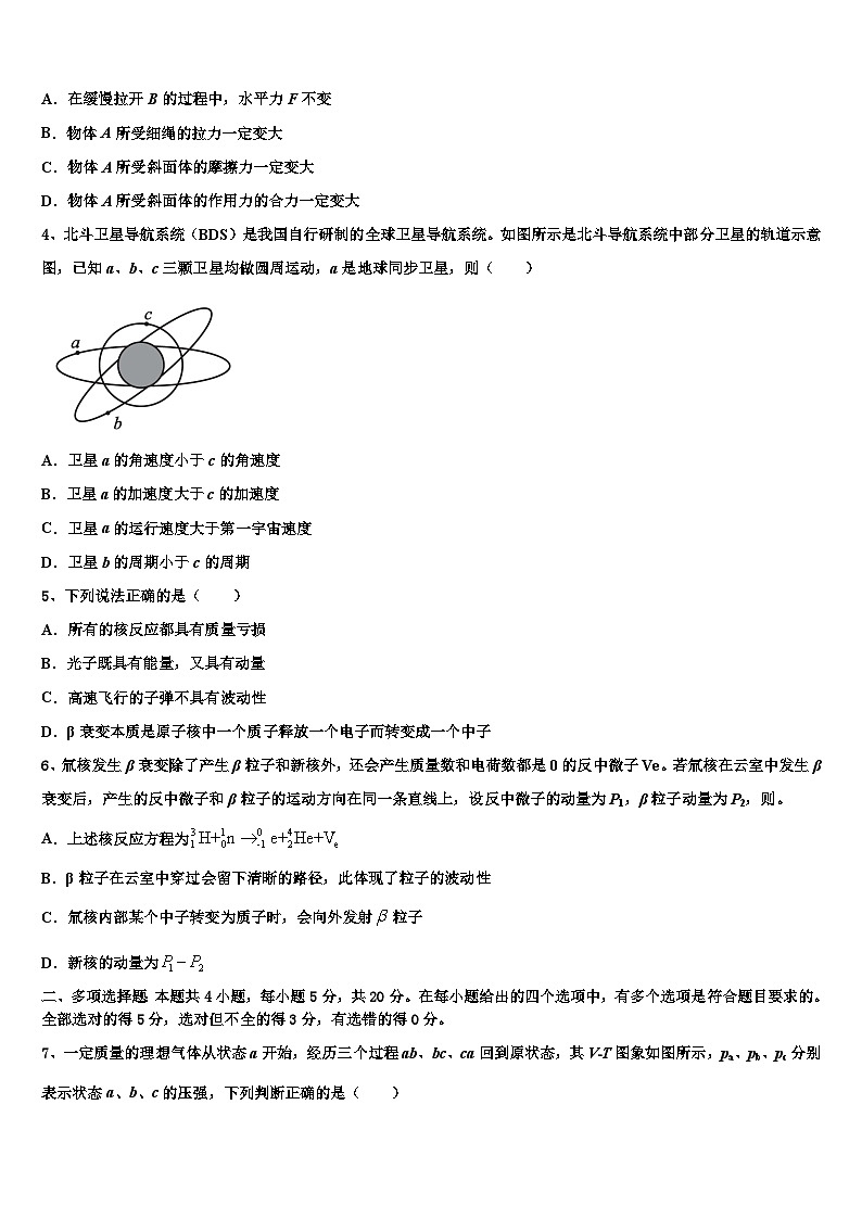 安徽等省全国名校2026届高考考前模拟物理试题含解析第2页