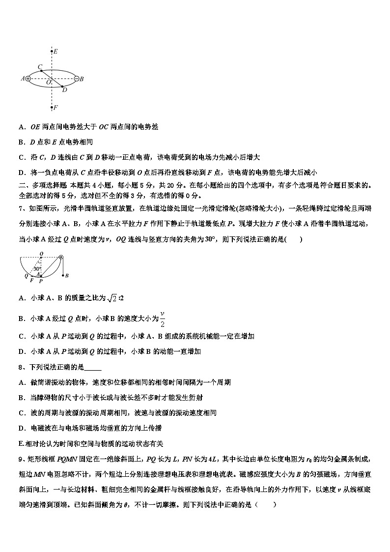 安徽省安庆市第十一中学2026届高考物理押题试卷含解析第3页