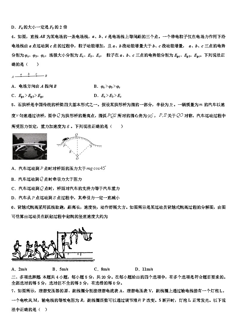 安徽省亳州市第二中学2026届高考冲刺物理模拟试题含解析第2页