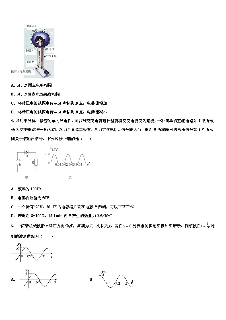 安徽省亳州市第十八中学2026届高考物理押题试卷含解析第2页