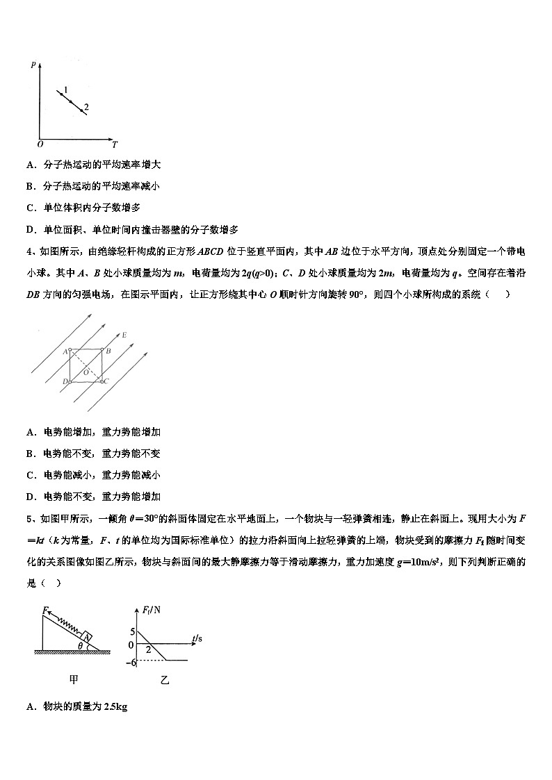 安徽省滁州市定远二中2026届高三压轴卷物理试卷含解析第2页