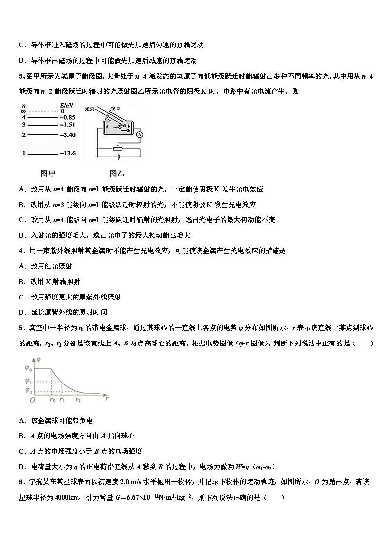 安徽凤阳县城西中学2026届高三第二次模拟考试物理试卷含解析第2页