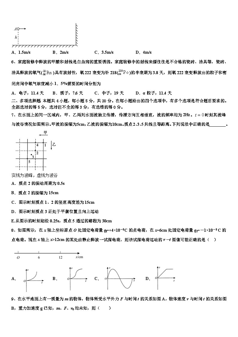 安徽省池州市江南中学2026届高考物理必刷试卷含解析第2页